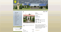 Desktop Screenshot of krupa-obec.cz