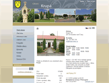 Tablet Screenshot of krupa-obec.cz